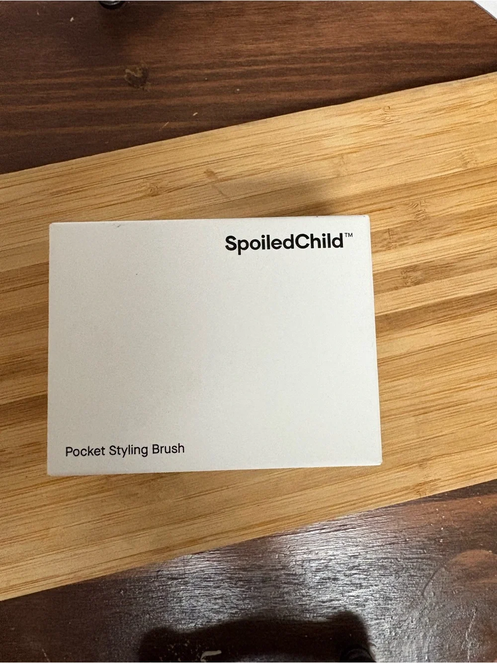 SpoiledChild White Pocket Styling Brush - Kids Hair Accessory